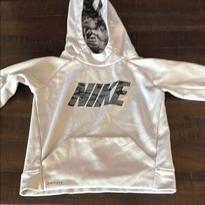 Nike White Sweatshirt Hoodie Casual Athletic Wear